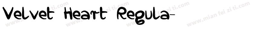 Velvet Heart Regula字体转换